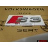 Audi Originale S3 Posteriore Logo Emblema Scritta Cromo Rosso - 8P0853735 2ZZ