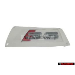 Audi Originale S3 Posteriore Logo Emblema Scritta Cromo Rosso - 8P0853735 2ZZ