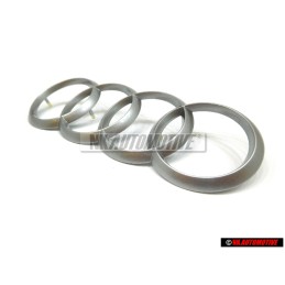 Audi Originale Anelli Coperchio Motore Logo Emblema Simbolo Argento - 022103940C