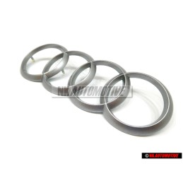 Audi Originale Anelli Coperchio Motore Logo Emblema Simbolo Argento - 4H0103940A