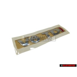 VW Originale V6 TDI Posteriore Logo Emblema Scritta Cromo Rosso - 3B0853675ADGQF