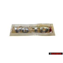 VW Originale V6 TDI Posteriore Logo Emblema Scritta Cromo Rosso - 3B0853675ADGQF