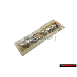 VW Originale V6 TDI Posteriore Logo Emblema Scritta Cromo Rosso - 3B0853675ADGQF
