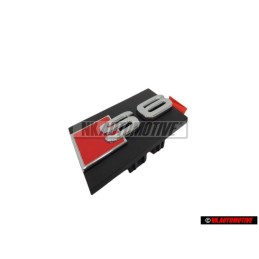 Audi Originale S6 Fronte Logo Emblema Scritta Nero Cromo Rosso - 4B3853735A 2ZZ