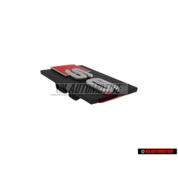 Audi Originale S6 Fronte Logo Emblema Scritta Nero Cromo Rosso - 4B3853735A 2ZZ