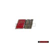 Audi Originale S8 Fronte Logo Emblema Scritta Cromo Rosso - 4D0853736A 2ZZ