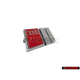 Audi Originale S8 Fronte Logo Emblema Scritta Cromo Rosso - 4D0853736A 2ZZ