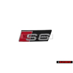 Audi Originale S6 Fronte Logo Emblema Scritta Nero Cromo Rosso - 4F0853736F 2ZZ