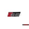 Audi Originale S6 Fronte Logo Emblema Scritta Nero Cromo Rosso - 4F0853736F 2ZZ