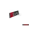 Audi Originale S6 Fronte Logo Emblema Scritta Nero Cromo Rosso - 4F0853736F 2ZZ