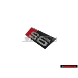 Audi Originale S6 Fronte Logo Emblema Scritta Nero Cromo Rosso - 4F0853736F 2ZZ