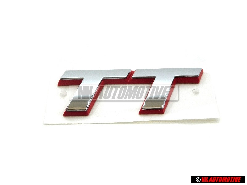 Audi Originale TT Posteriore Logo Emblema Scritta Cromo Rosso - 8N0853743C 2ZZ