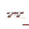Audi Originale TT Posteriore Logo Emblema Scritta Cromo Rosso - 8N0853743C 2ZZ