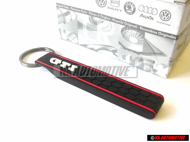 VW Originale Portachiavi Nero/Rosso - 1KM087013A 6J1