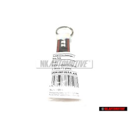VW Originale Portachiavi Nero/Rosso - 1KM087013A 6J1