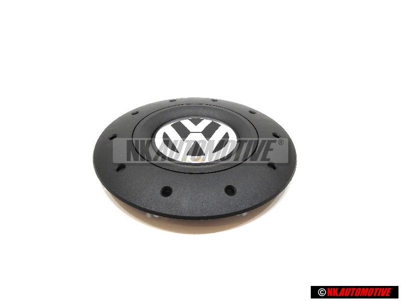 VW Originale Copriruota Nero Satinato/Cromo Lucido - 7H0601151B RVB