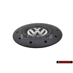 VW Originale Copriruota Nero Satinato/Cromo Lucido - 7H0601151B RVB