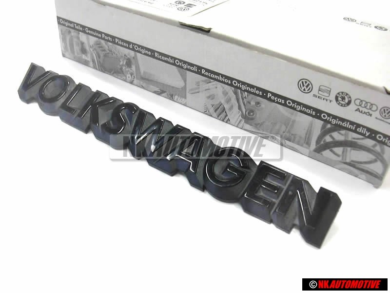 VW Originale VOLKSWAGEN Posteriore Logo Emblema Scritta Nero - 321853685C 01C