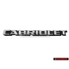 VW Originale CABRIOLET Posteriore Logo Emblema Scritta Bianco - 155853687B QK6