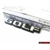 VW Originale GOLF Posteriore Logo Emblema Scritta Nero Bianco - 191853687F QK6