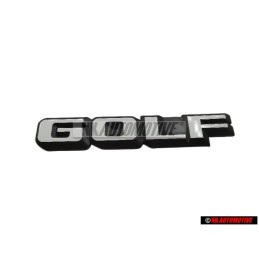 VW Originale GOLF Posteriore Logo Emblema Scritta Nero Bianco - 191853687F QK6