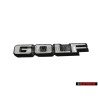 VW Originale GOLF Posteriore Logo Emblema Scritta Nero Bianco - 191853687F QK6