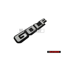 VW Originale GOLF Posteriore Logo Emblema Scritta Nero Bianco - 191853687F QK6