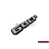 VW Originale GOLF Posteriore Logo Emblema Scritta Nero Bianco - 191853687F QK6