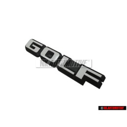 VW Originale GOLF Posteriore Logo Emblema Scritta Nero Bianco - 191853687F QK6