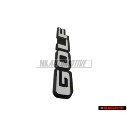VW Originale GOLF Posteriore Logo Emblema Scritta Nero Bianco - 191853687F QK6