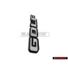VW Originale GOLF Posteriore Logo Emblema Scritta Nero Bianco - 191853687F QK6