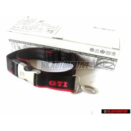 VW Originale Laccio Portachiavi Rosso/Nero - 000087610 FWC