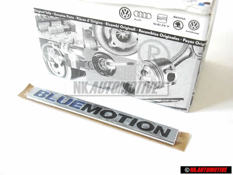 VW Originale BLUE MOTION Posteriore Logo Emblema Scritta Cromo - 3C0853675AJWWS