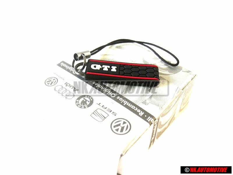 VW Originale Portachiavi Nero/Rosso - 1KV087014 WR7