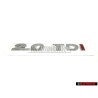 VW Originale 2.0 TDI Posteriore Logo Emblema Scritta - 5K0853675R GQF