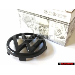 VW Originale Fronte Logo Emblema Simbolo Nero - 165853601A 01C