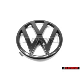 VW Originale Fronte Logo Emblema Simbolo Nero - 165853601A 01C