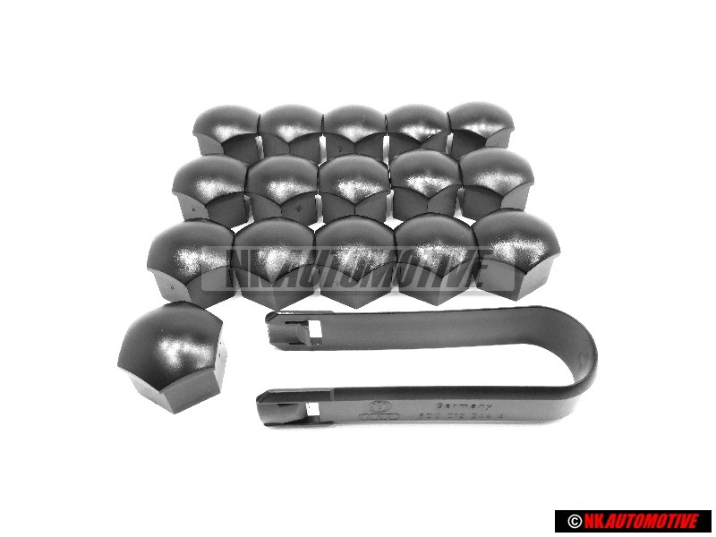 VW Originale SET 16x Ruota Bullone Coperture Tappi & Removal Tool - Golf Corrado