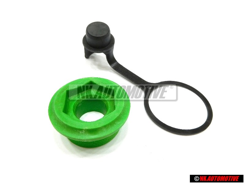 VW Originale SET Scatola Del Cambio Controllo Plug & Tappo Verde - Golf MK1/2/3