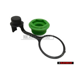 VW Originale SET Scatola Del Cambio Controllo Plug & Tappo Verde - Golf MK1/2/3