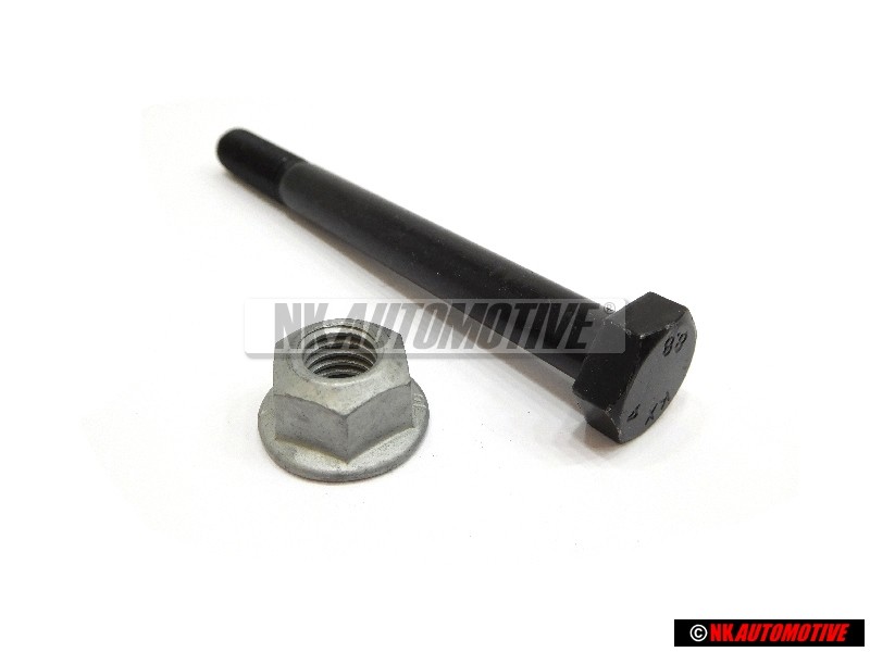 VW Originale SET Anteriore Sospensione Strut Hub pizzico Bolt & Dado - Passat