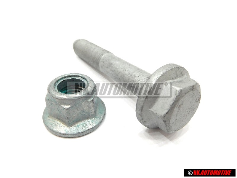 VW Originale SET Anteriore Sospensione Strut pizzico Bolt & Dado - Golf MK4 Bora