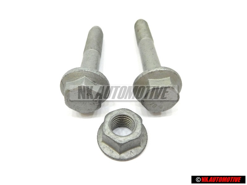 VW Originale SET Anteriore Sospensione Wishbone Braccio Bulloni Dado - Golf MK4