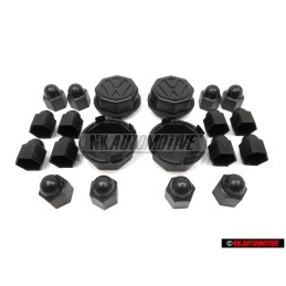 VW Originale Set 4 Ruote Centro Caps & Bolt Caps - Golf MK1/2 Cabriolet