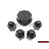VW Originale SET Per 1 Wheel Centre Hub Caps & Bolt Caps - Golf MK1/2 Cabriolet