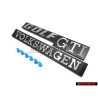 VW Originale Set Stemma Posteriore Emblemi Con Fissaggio Clip - Golf MK1 Gti