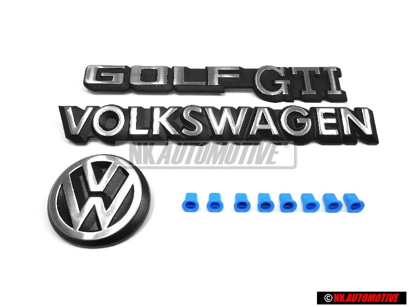 VW Originale SET Posteriore Scritta - Golf Cabriolet MK1 Golf MK2