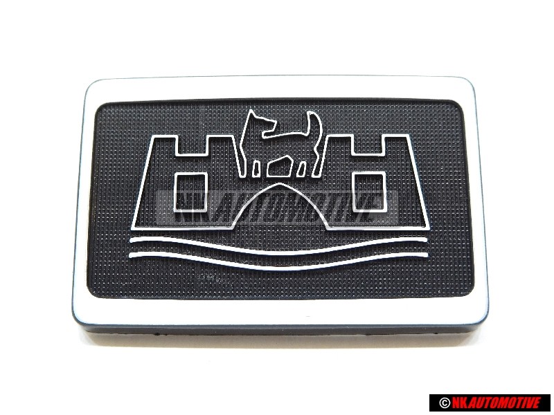 VW Originale Mascherina Con Emblema Nero Satinato/Bianco - 165853688A QV7