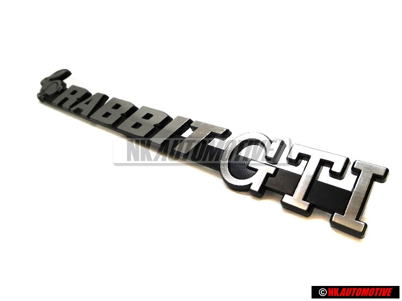 VW Classic Parts scritta nero satinato/cromo - 171853687ALGX2