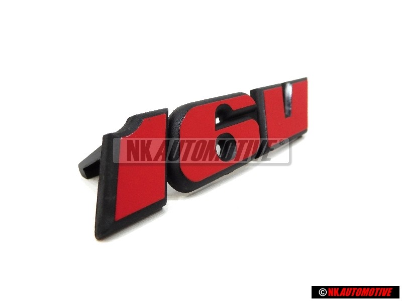 VW Originale 16V Fronte Logo Emblema Scritta Rosso - 535853679A QN5